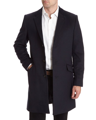 Paul Costelloe Living Velvet Collar Overcoat